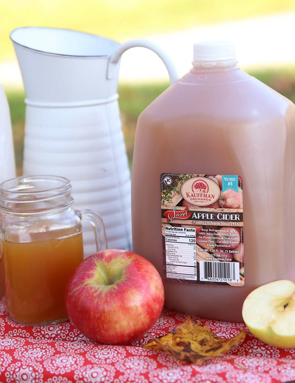 Homemade, Fresh-Pressed Apple Cider