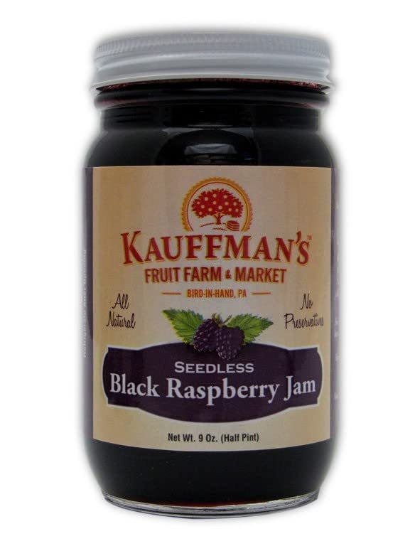 Seedless Black Raspberry Jam, All Natural, No Preservatives