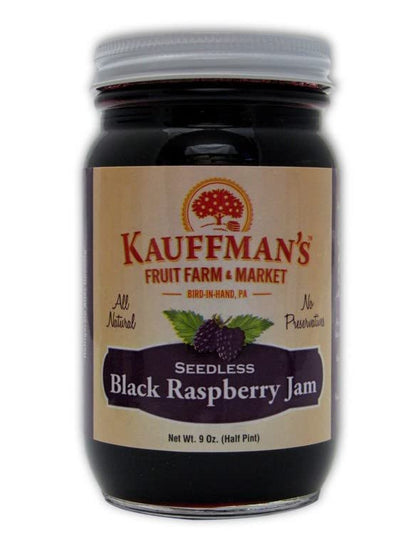 Seedless Black Raspberry Jam, All Natural, No Preservatives