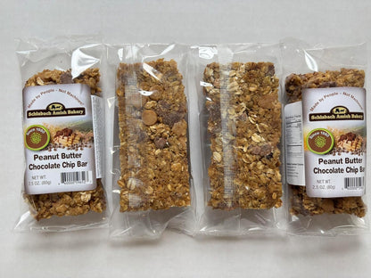 AmishTastes Homemade, Lightly Sweetened, Soft & Chewy Chocolate Chip Granola Bars by Schlabach, 2.8 Oz.