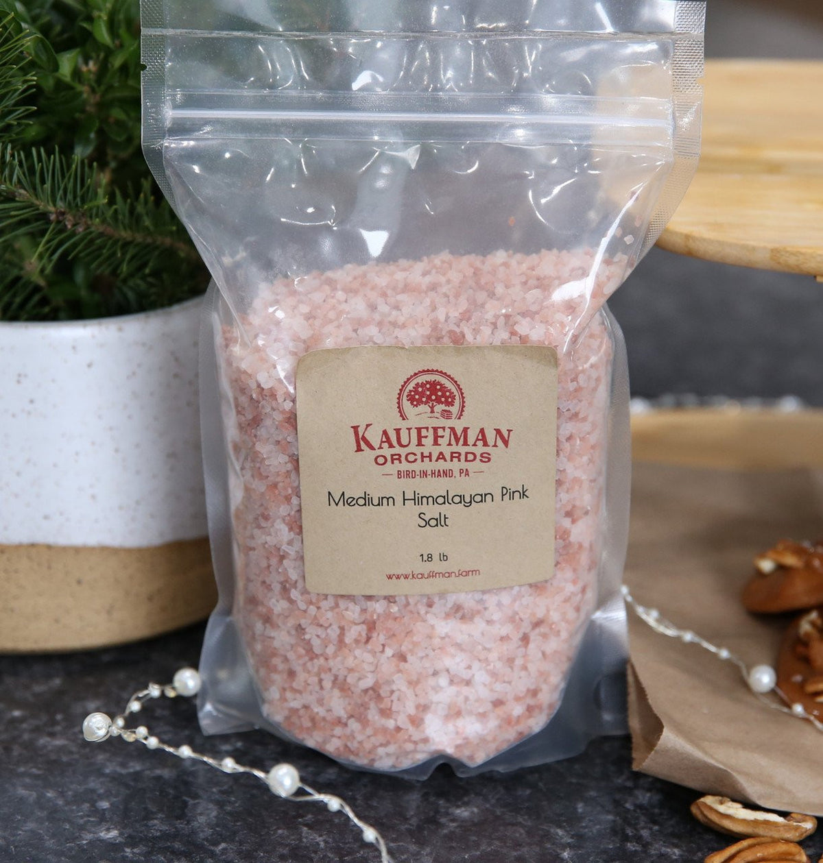 Himalayan Pink Salt, Medium-Coarse, 1.8 lb. Bag