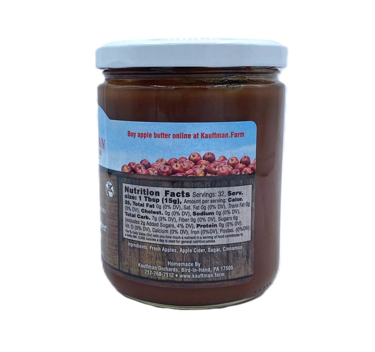 Apple Butter Variety Pack, Original & No Sugar Added, 17 oz Jars