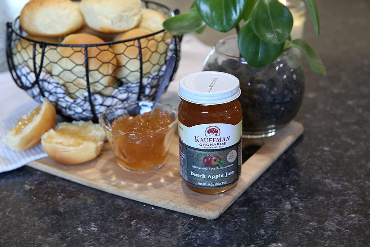 Dutch Apple Jam, All Natural, No Preservatives, 9 oz. Jar