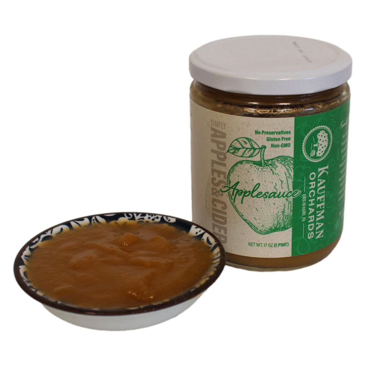Small Batch Applesauce, No Sugar or Spice Added, 17 oz. Jar
