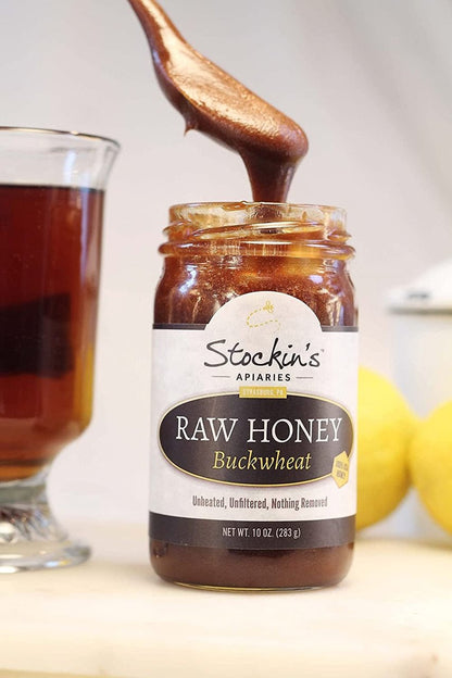 Raw Buckwheat Honey, Unheated and Unfiltered