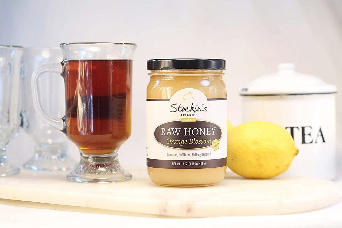 Raw Orange Blossom Honey, Unheated and Unfiltered