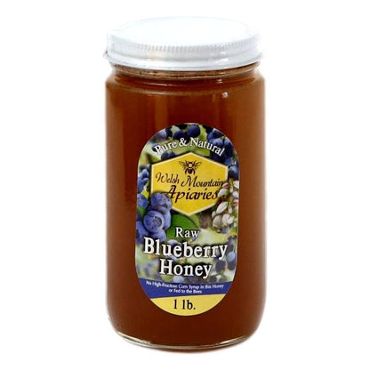 Blueberry Blossom Honey by Welsh Mountain Apiaries, Raw and Unfiltered, Wild Foraged Honey