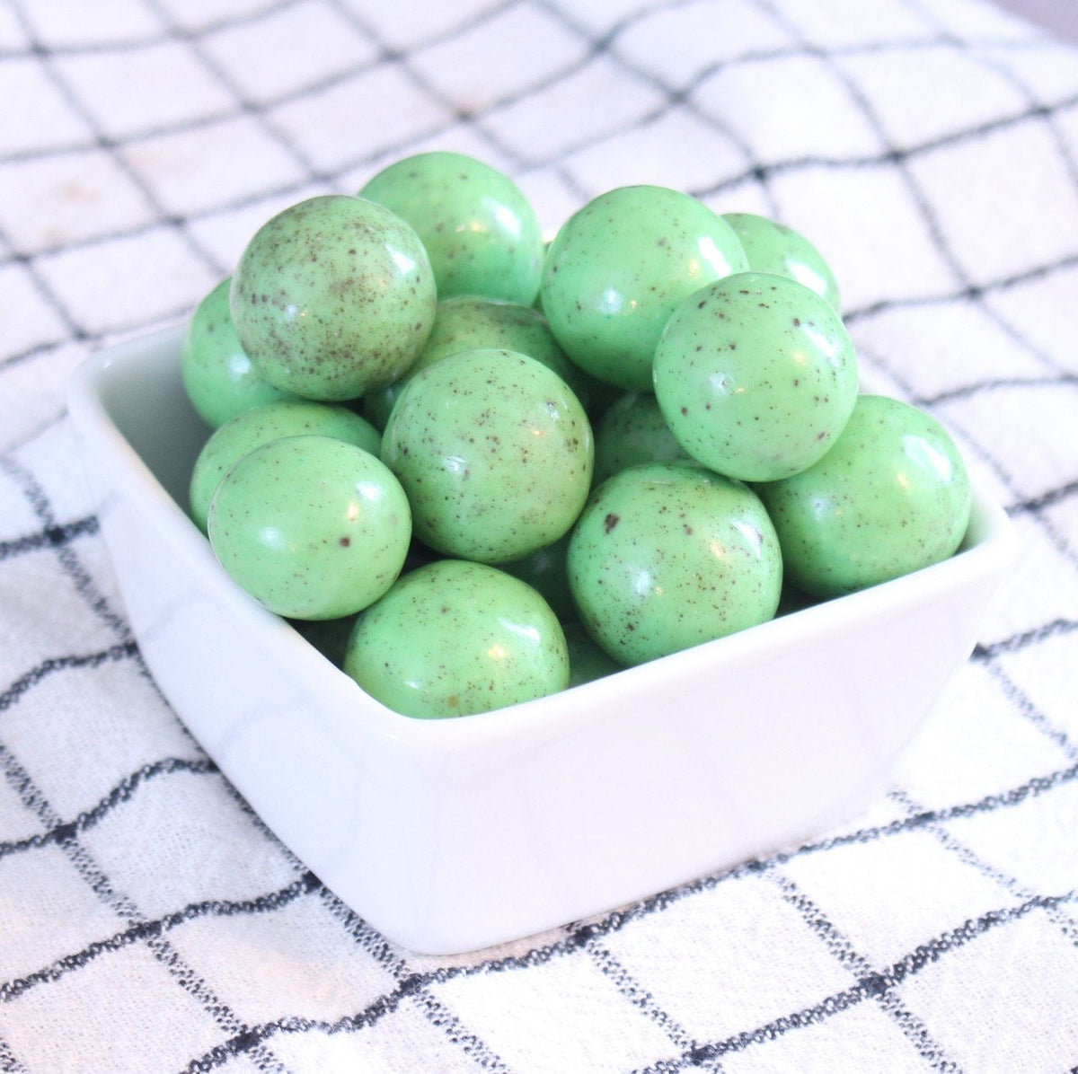 Green Mint Chocolate Malt Balls