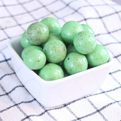 Green Mint Chocolate Malt Balls