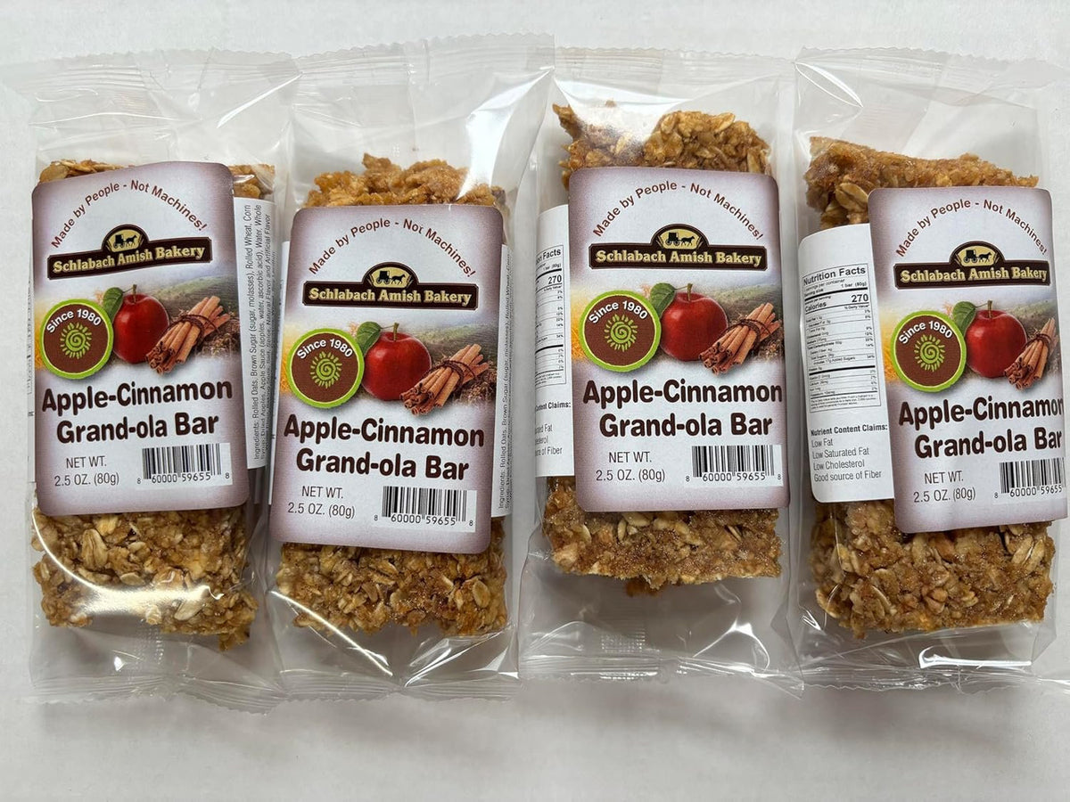 AmishTastes Homemade, Lightly Sweetened, Soft & Chewy Chocolate Chip Granola Bars by Schlabach, 2.8 Oz.