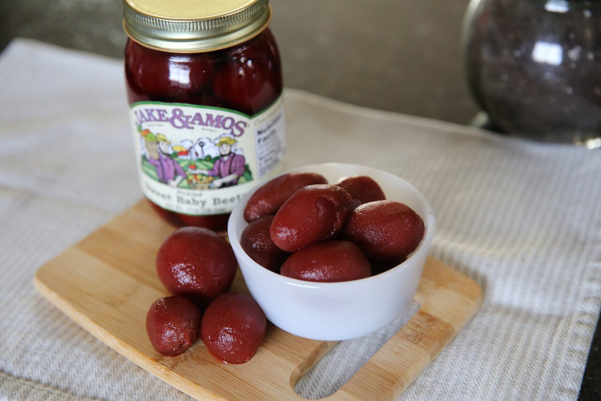 Jake and Amos Pickled Sweet Tiny Red Beets, 34 Oz.