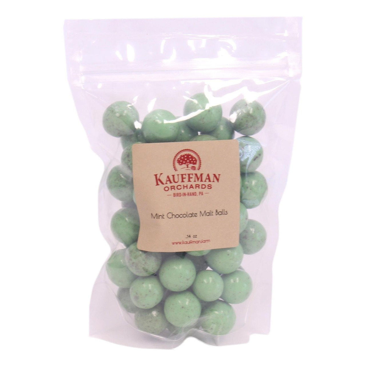 Green Mint Chocolate Malt Balls
