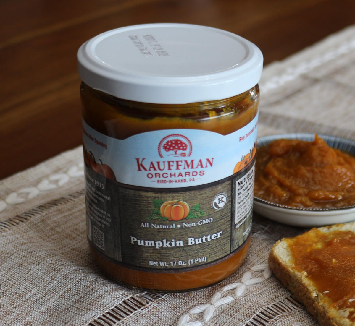 Pumpkin Butter Spread, With Sugar and Spice, 17 Oz. Jar
