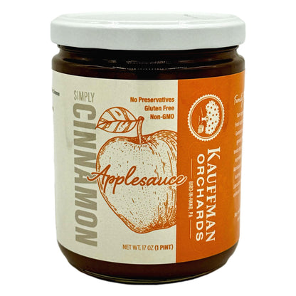 Small Batch Simply Cinnamon Applesauce, No Granulated Sugar Added, 17 oz. Jar