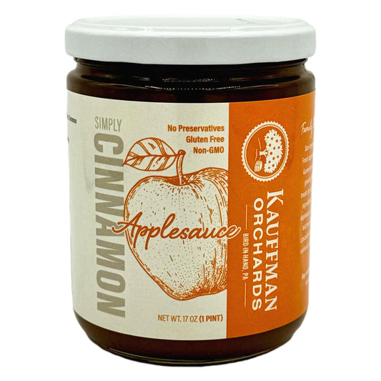 Small Batch Simply Cinnamon Applesauce, No Granulated Sugar Added, 17 oz. Jar