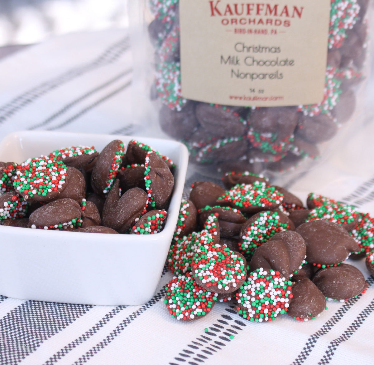 Milk Chocolate Nonpareils Christmas Candy