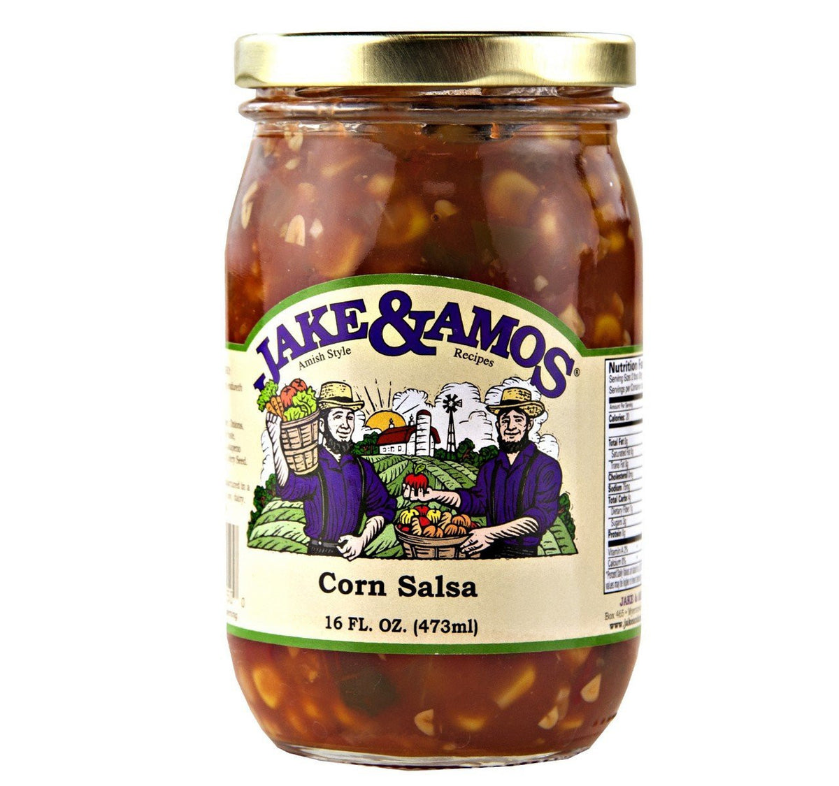 Jake & Amos Corn Salsa, 16 oz. Jar