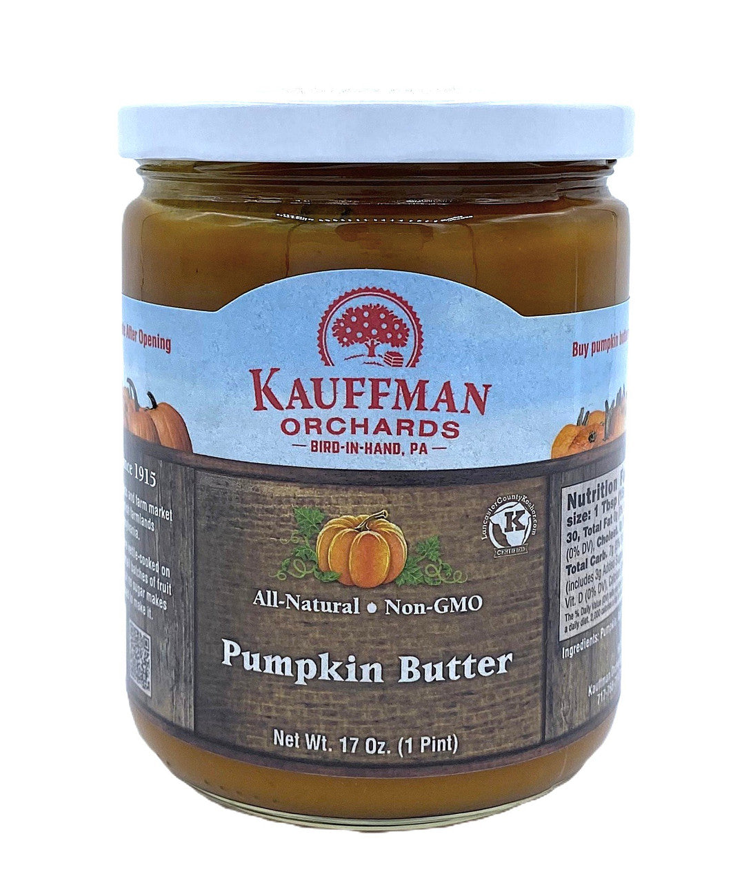 Pumpkin Butter Spread, With Sugar and Spice, 17 Oz. Jar