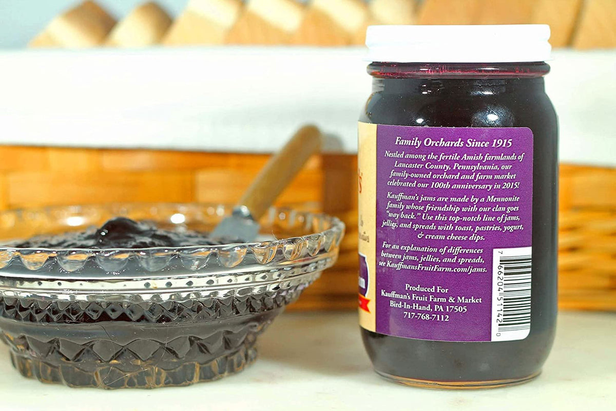 Seedless Black Raspberry Jam, All Natural, No Preservatives
