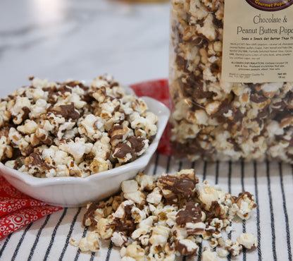 Emma's Gourmet Popcorn - Chocolate and Peanut Butter Popcorn - 18 Oz. Bag