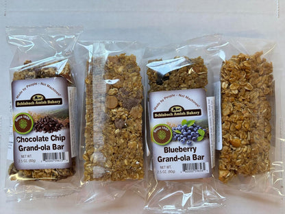 AmishTastes Homemade, Lightly Sweetened, Soft & Chewy Chocolate Chip Granola Bars by Schlabach, 2.8 Oz.