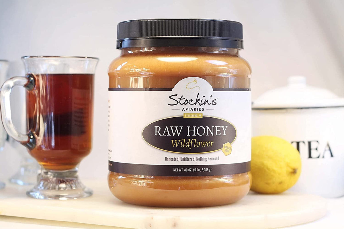 Raw Wildflower Honey, Unheated and Unfiltered