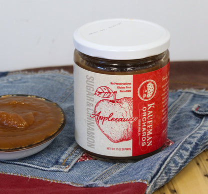 Small Batch Applesauce, With Sugar and Cinnamon, 17 oz. Jar
