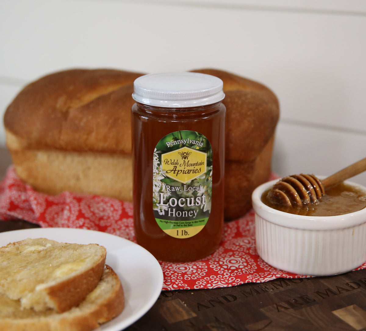 Pennsylvania Locust Honey by Welsh Mountain Apiaries, Raw and Unfiltered, Wild Forage Honey
