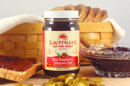 Red Raspberry Jalapeno Jam, All Natural, No Preservatives