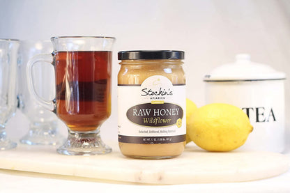 Raw Wildflower Honey, Unheated and Unfiltered