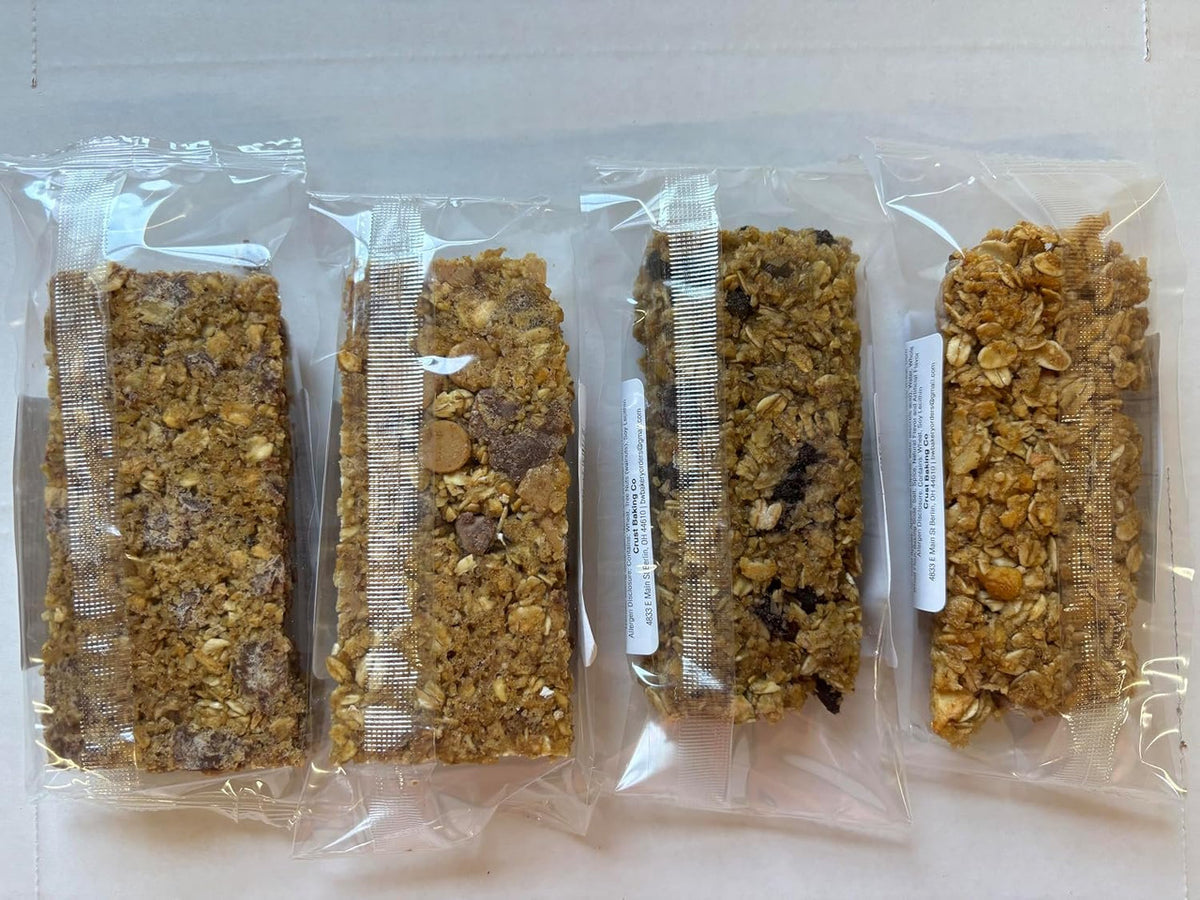 AmishTastes Homemade, Lightly Sweetened, Soft & Chewy Chocolate Chip Granola Bars by Schlabach, 2.8 Oz.