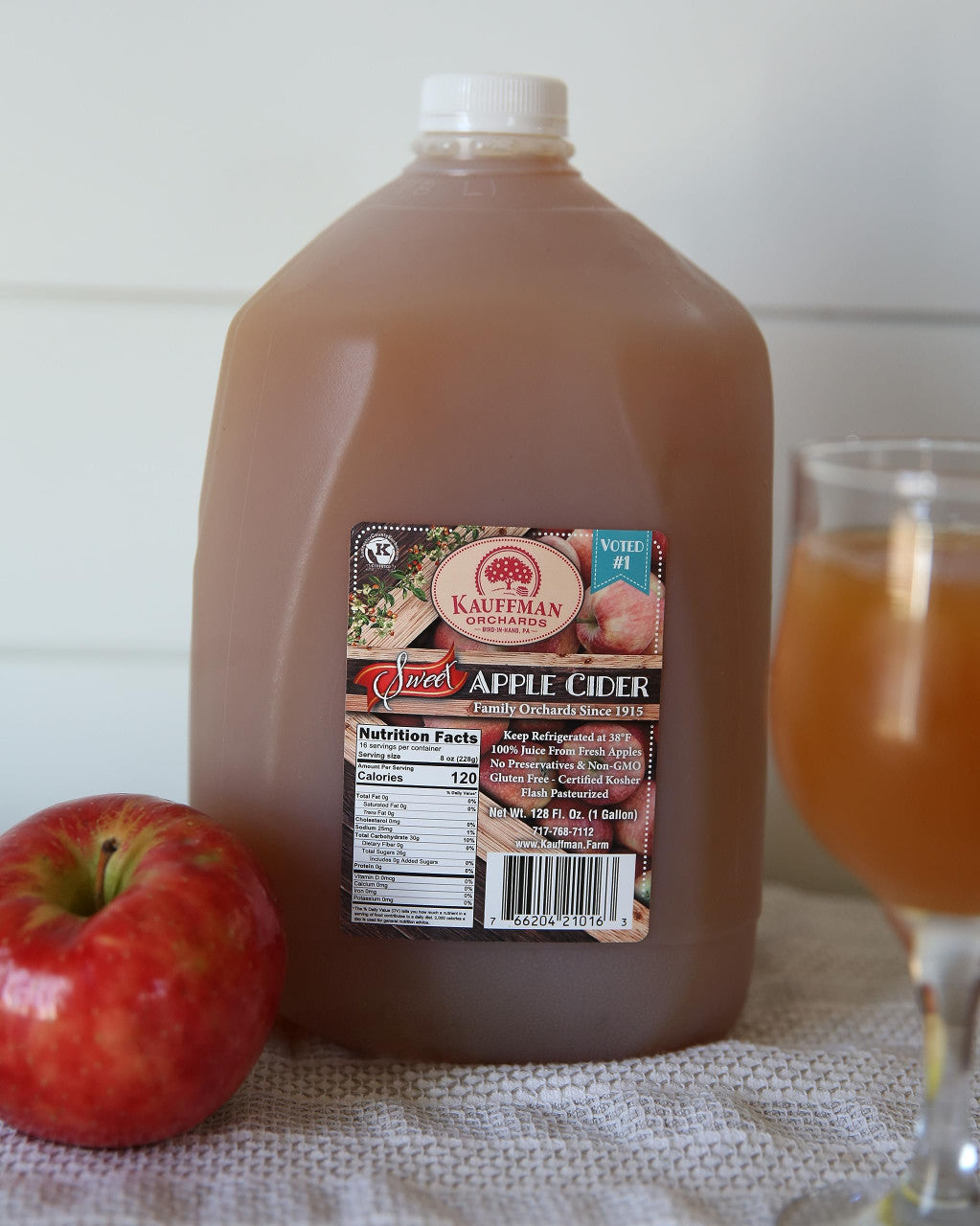 Award-Winning Homemade Fresh-Pressed Apple Cider, Frozen for Shipping