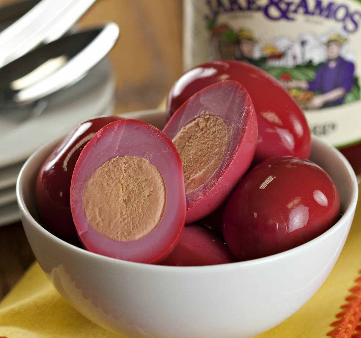Jake & Amos Red Beet Pickled Eggs, 32 Oz. Jar