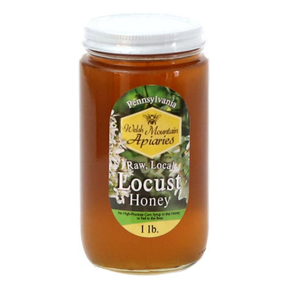 Pennsylvania Locust Honey by Welsh Mountain Apiaries, Raw and Unfiltered, Wild Forage Honey