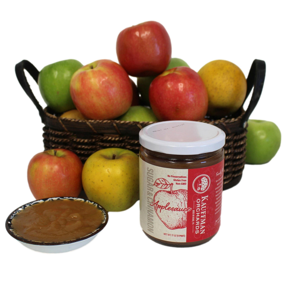 Small Batch Applesauce, With Sugar and Cinnamon, 17 oz. Jar