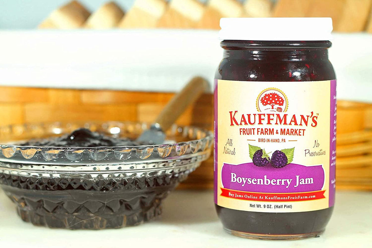 Boysenberry Jam, All Natural, No Preservatives, 9 oz. Jar