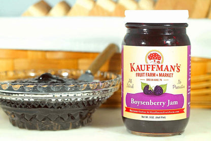 Boysenberry Jam, All Natural, No Preservatives, 9 oz. Jar
