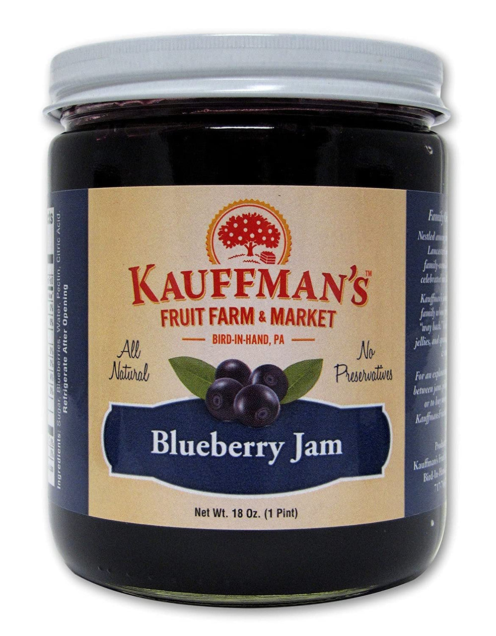 Blueberry Jam, All Natural, No Preservatives