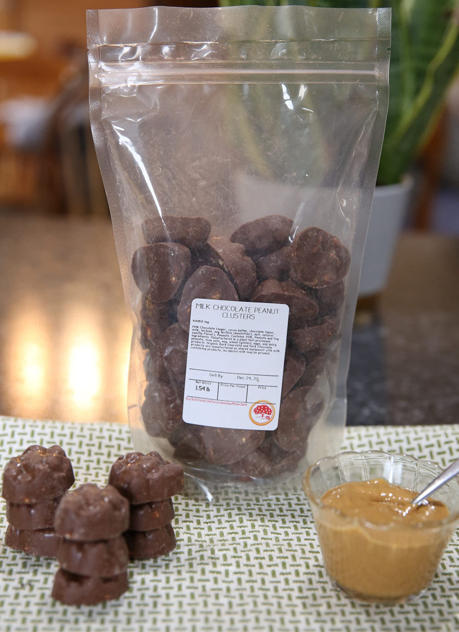 Kauffman Orchards Milk Chocolate Covered Peanut Clusters Candy, 24 Oz.
