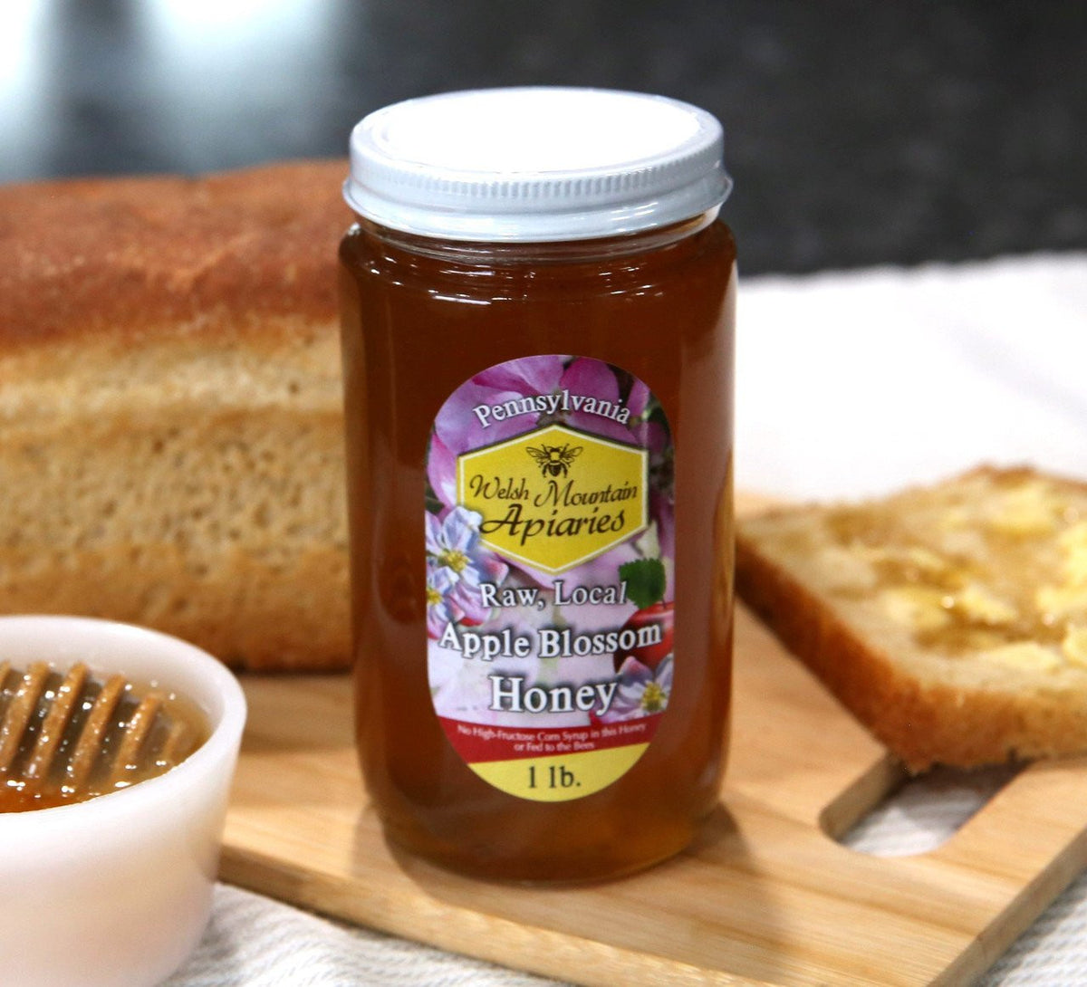 Pennsylvania Apple Blossom Honey by Welsh Mountain Apiaries, Raw and Unfiltered