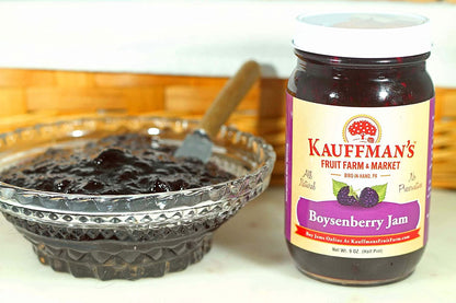 Boysenberry Jam, All Natural, No Preservatives, 9 oz. Jar