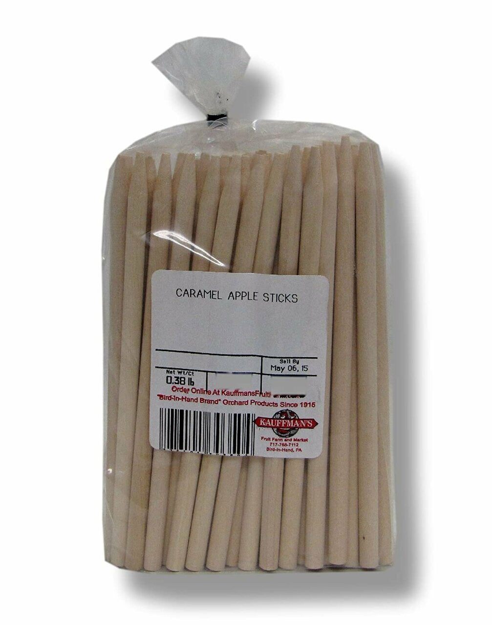 Sticks For Caramel Apples, 5.5" Birch Wood, 48 Ct.