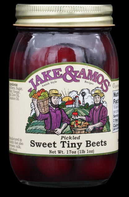 Jake & Amos Pickled Sweet Tiny Beets, 16 oz. Jar