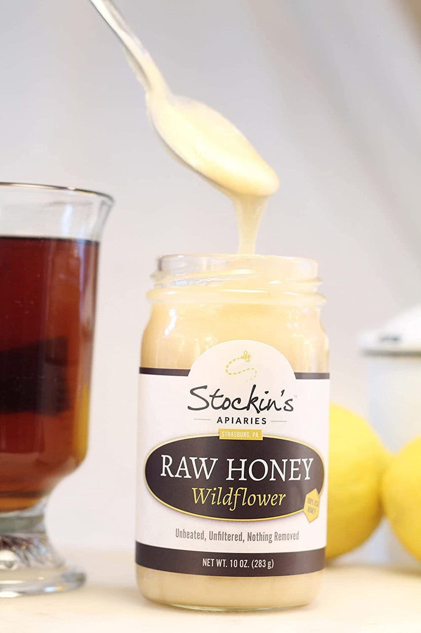 Raw Wildflower Honey, Unheated and Unfiltered