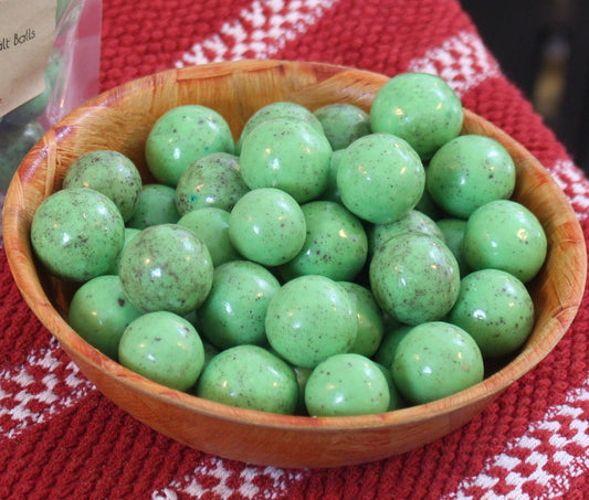 Green Mint Chocolate Malt Balls