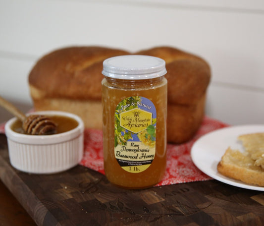 Pennsylvania Basswood Honey by Welsh Mountain Apiaries, Raw and Unfiltered