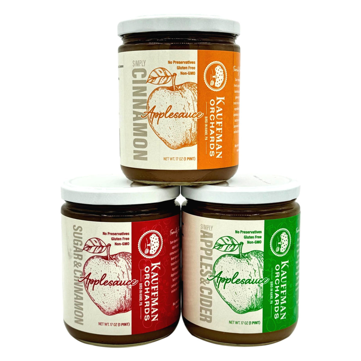 Small Batch Simply Cinnamon Applesauce, No Granulated Sugar Added, 17 oz. Jar