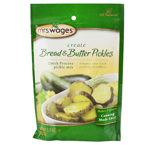 Mrs. Wages Bread & Butter Pickle Mix, 5.3 Oz.