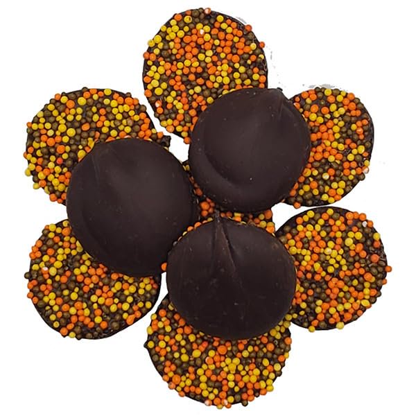 Kauffman Orchards Dark Chocolate Fall Nonpareils, 14 Ounce Bag