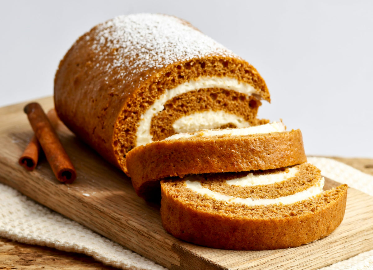 AmishTastes Arianna's Bakery Homemade Pumpkin Roll, Autumn Thanksgiving Cake Dessert, 23 Oz.